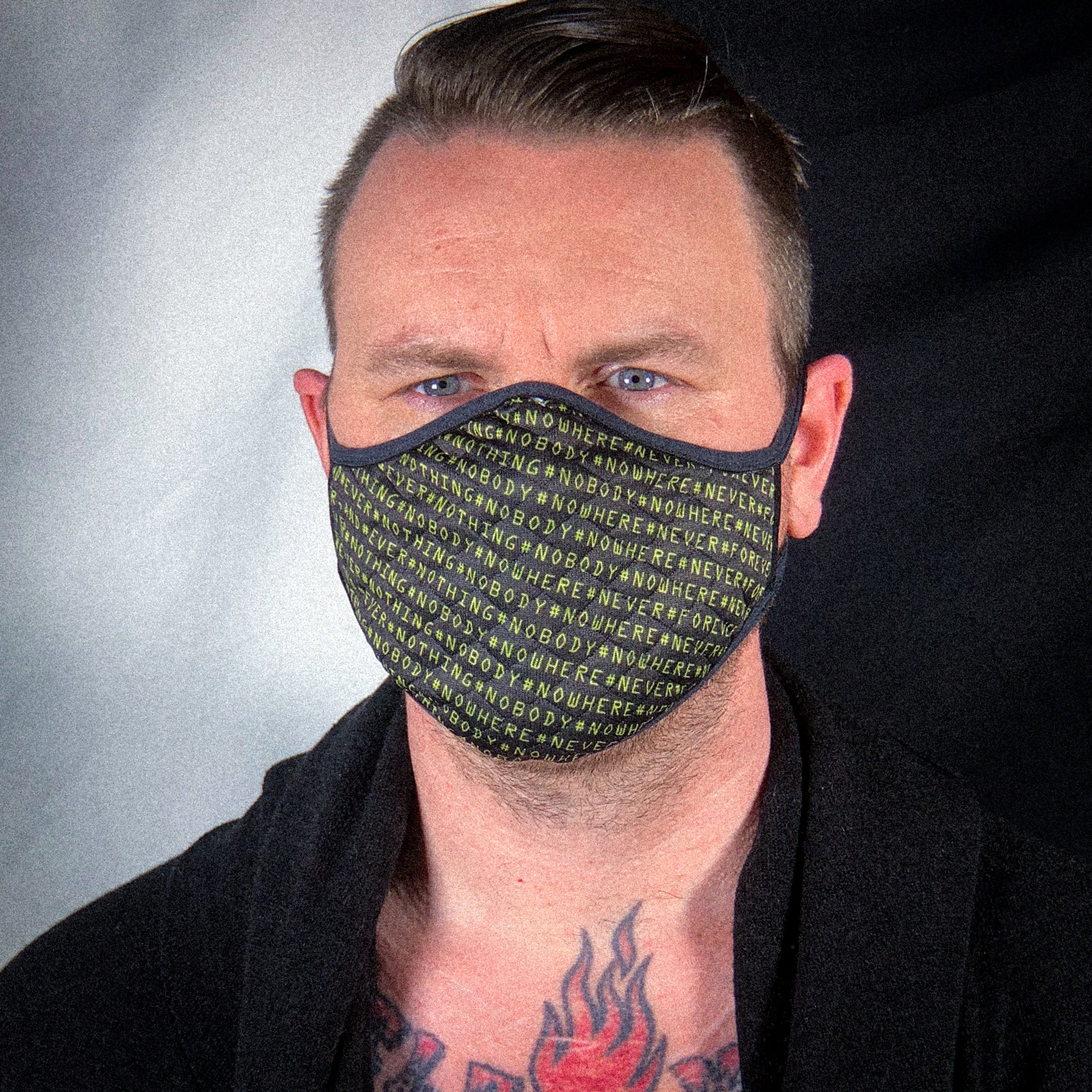 Cloth Facemask: #nothing #nowhere #never
