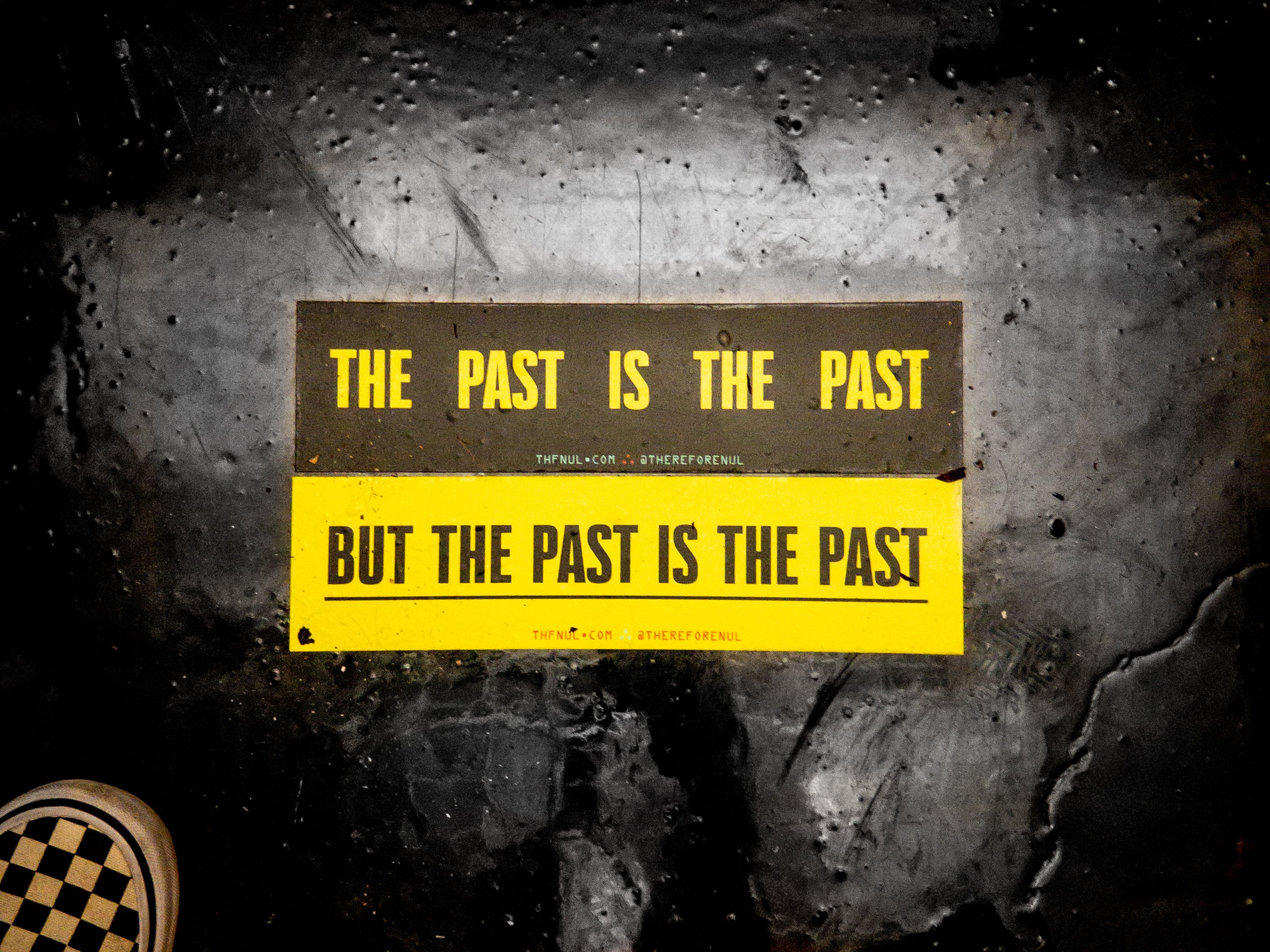 The Past is The Past Bumper Sticker Set